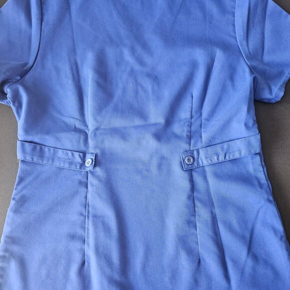 Grey's Anatomy Women's Drawstring Scrub Pant-S, Mock-Wrap Scrub Top-M, Blue - Picture 7 of 7